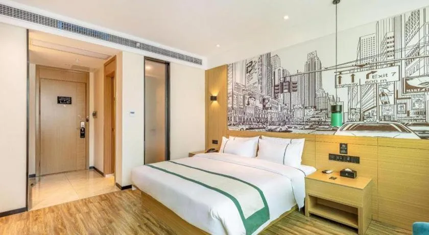 Bed in City Comfort Inn Quanzhou Wanda