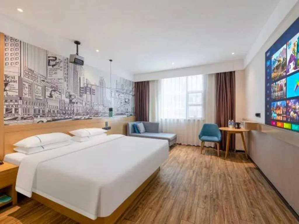 Bed in City Comfort Inn Quanzhou Wanda