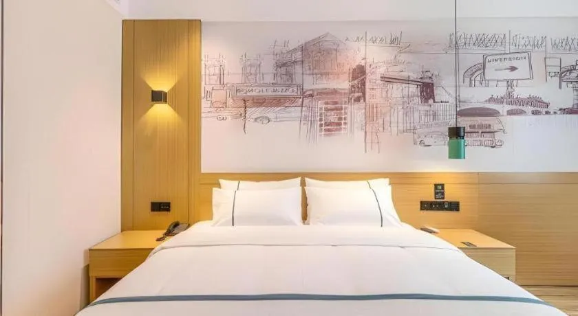 Bed in City Comfort Inn Quanzhou Wanda