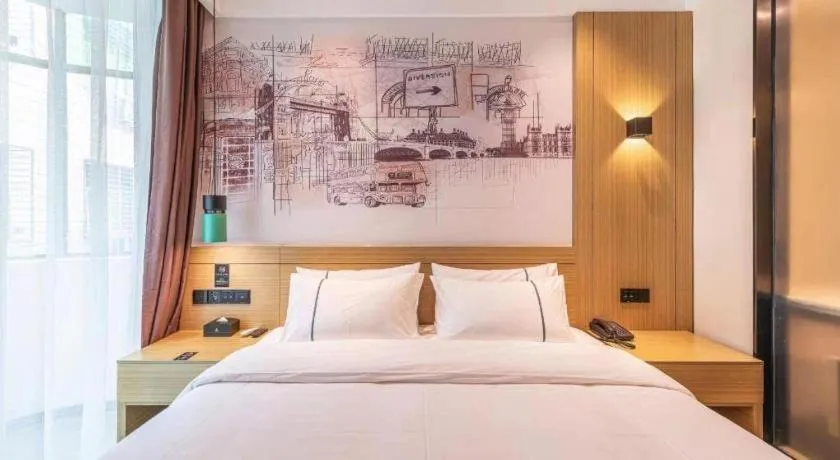 Bed in City Comfort Inn Quanzhou Wanda