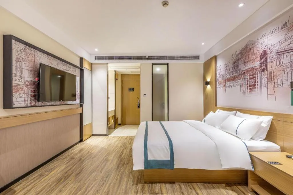 Bed in City Comfort Inn Quanzhou Wanda