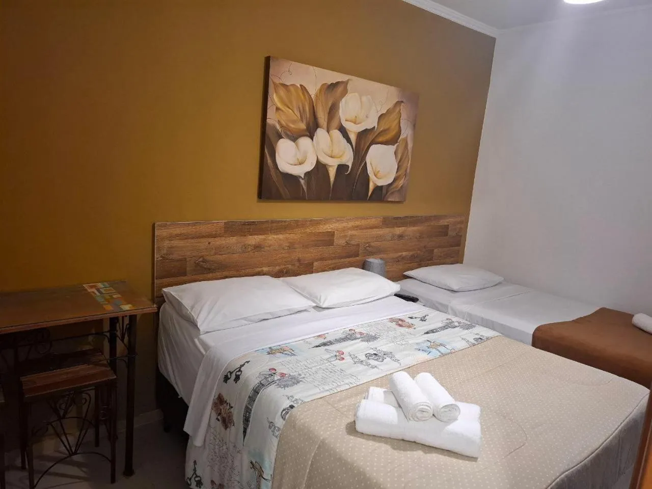 Bed in Pousada Villa Virgínia Guarujá