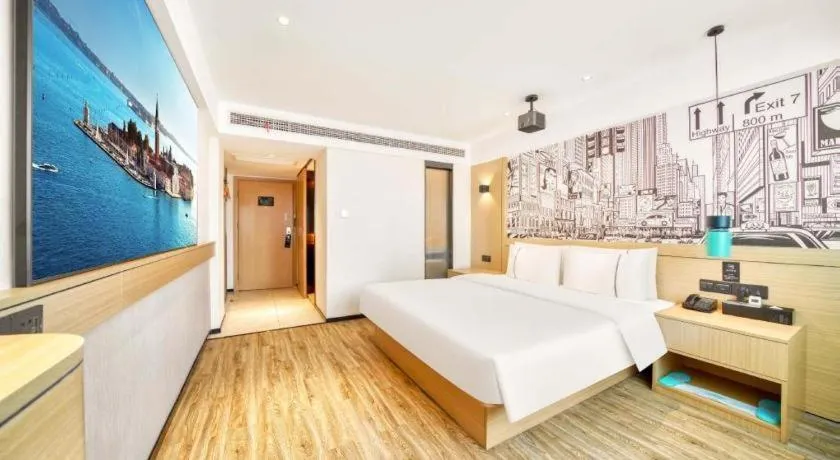 Bed in City Comfort Inn Kunshan High-speed Railway Station Renmin Road