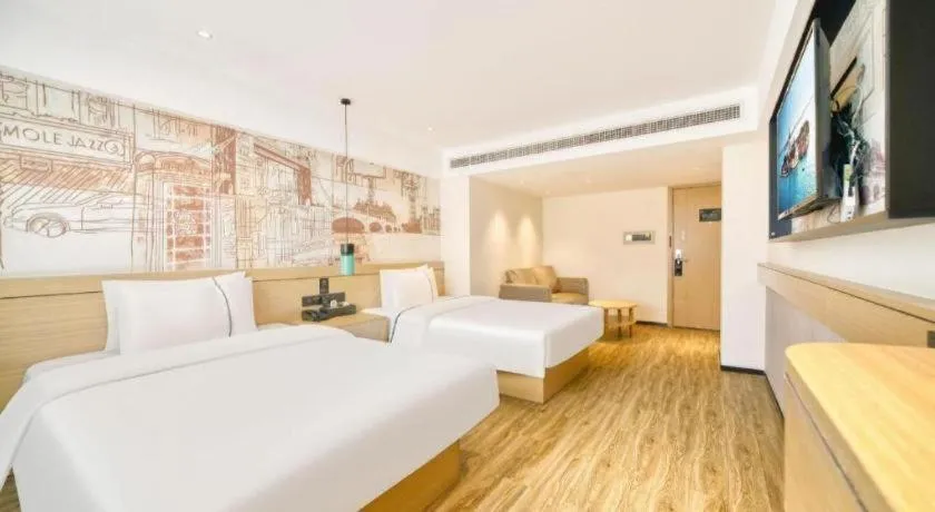 Bed in City Comfort Inn Kunshan High-speed Railway Station Renmin Road