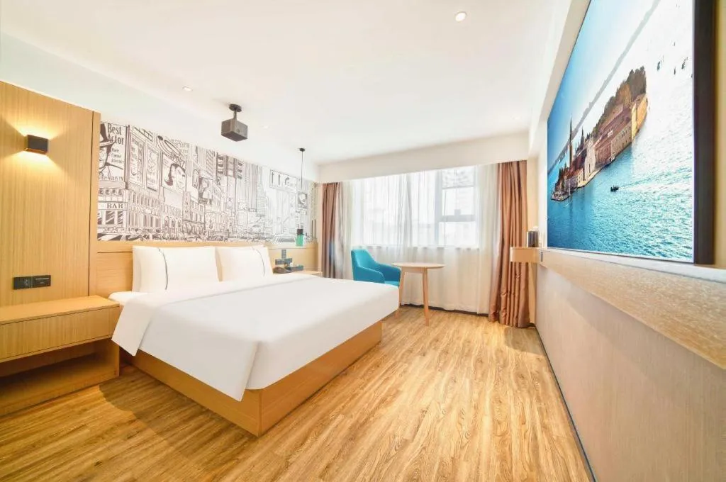 Bed in City Comfort Inn Kunshan High-speed Railway Station Renmin Road