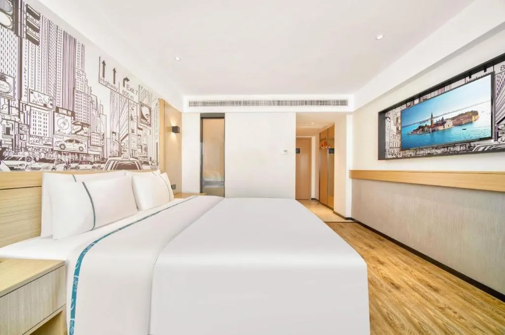 Bed in City Comfort Inn Kunshan High-speed Railway Station Renmin Road