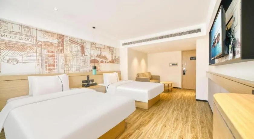 Bed in City Comfort Inn Kunshan High-speed Railway Station Renmin Road