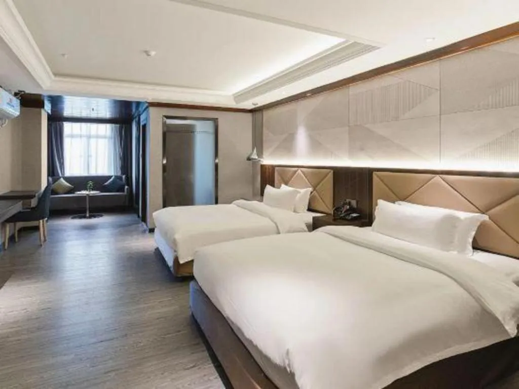 Bed in Borrman Hotel Zhongshan Henglan Xiyong