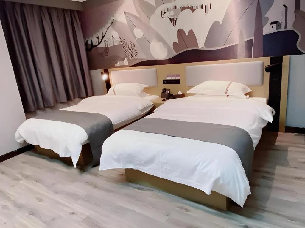Bed in Thank Inn Hotel Jiangsu Suzhou Industrial Park Xinpu Road