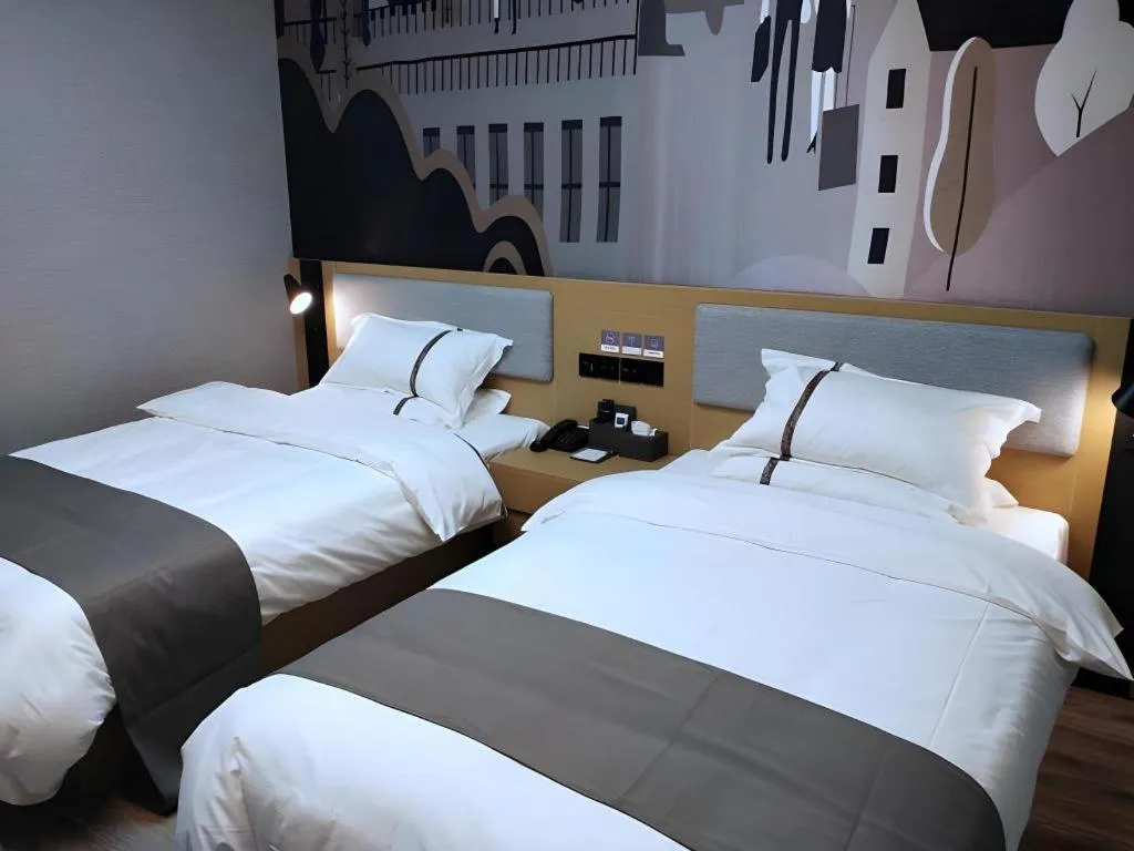 Bed in Thank Inn Hotel Jiangsu Suzhou Industrial Park Xinpu Road