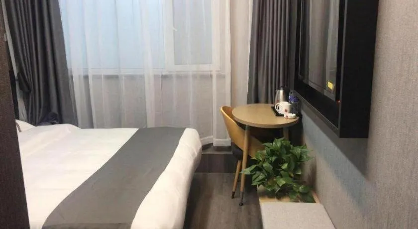 Bed in Thank Inn Hotel Hebei Chengde Fengning Coach Terminal