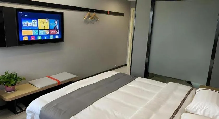 Bed in Thank Inn Hotel Anqing Guangcai Big Market Passenger Center