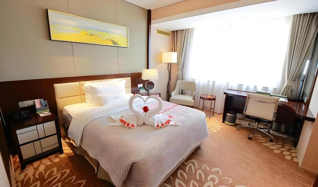 Bed in Xingtai Yuehai Hotel