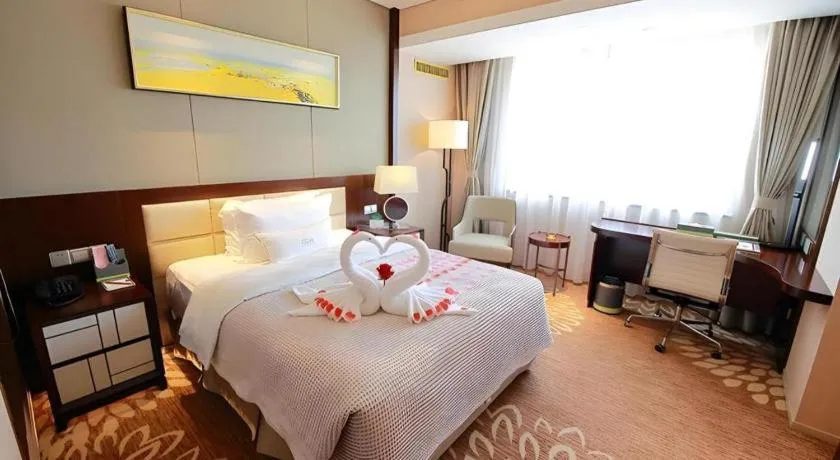 Bed in Xingtai Yuehai Hotel