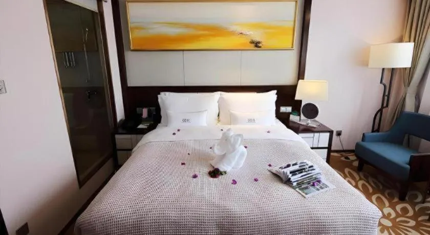 Bed in Xingtai Yuehai Hotel
