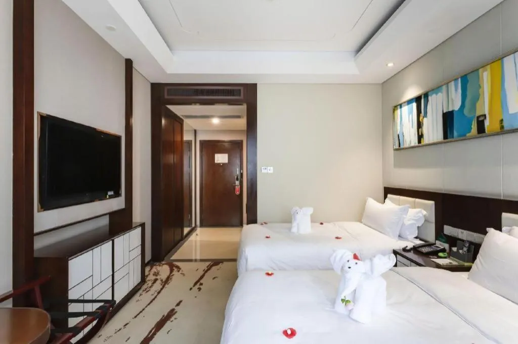 Bed in Xingtai Yuehai Hotel