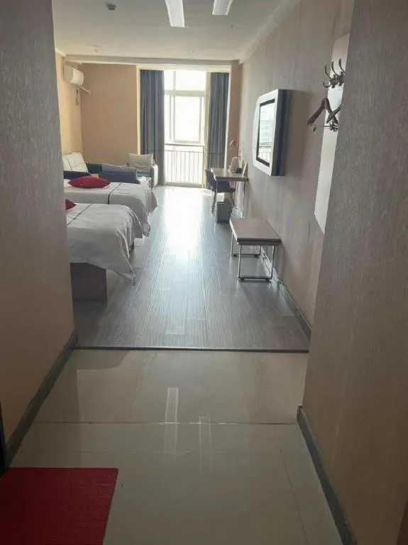 Bed in Thank Inn Hotel Shandong Heze Mudan District Bayi Road Pedestrian Street