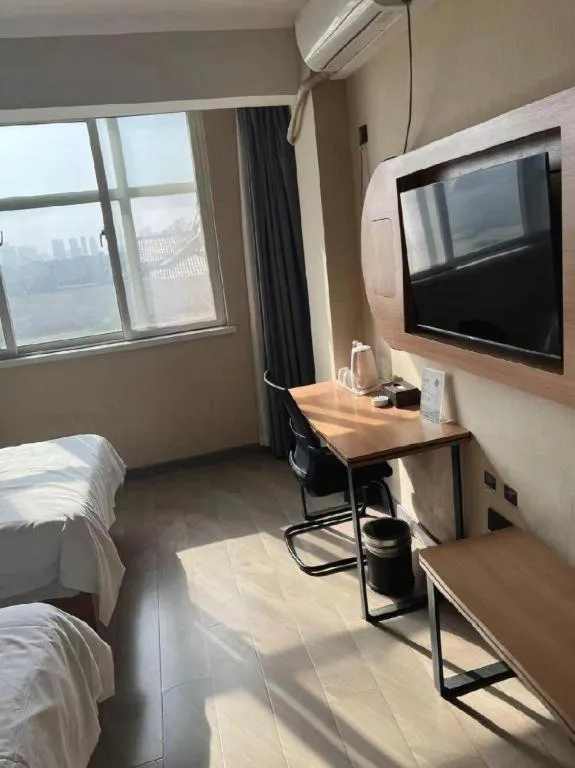 Bed in Thank Inn Hotel Shandong Heze Mudan District Bayi Road Pedestrian Street