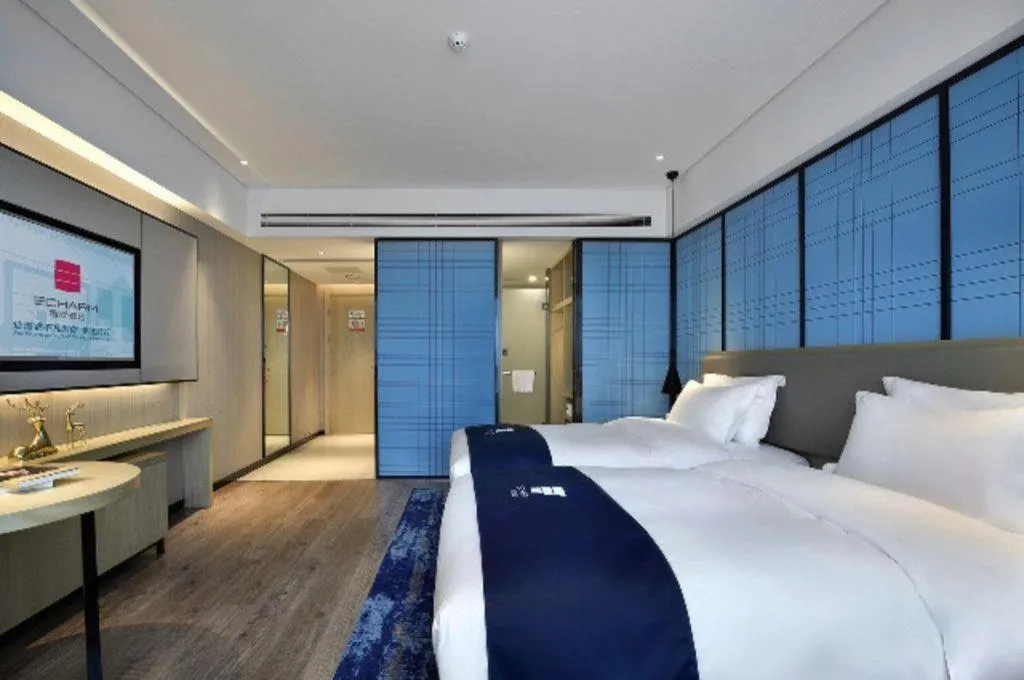 Bed in Echarm Hotel Nanning Wuming