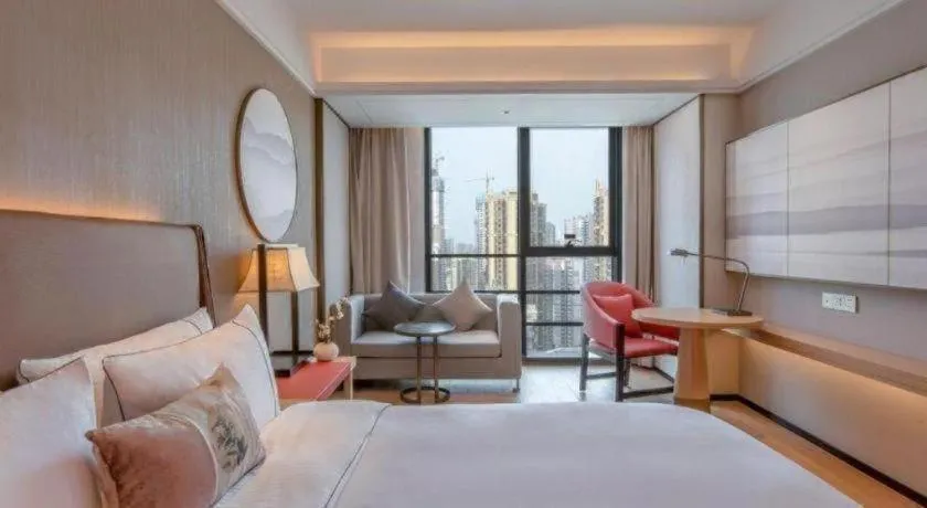 Bed in Echeng Hotel Nanning Huqiu Metro Station