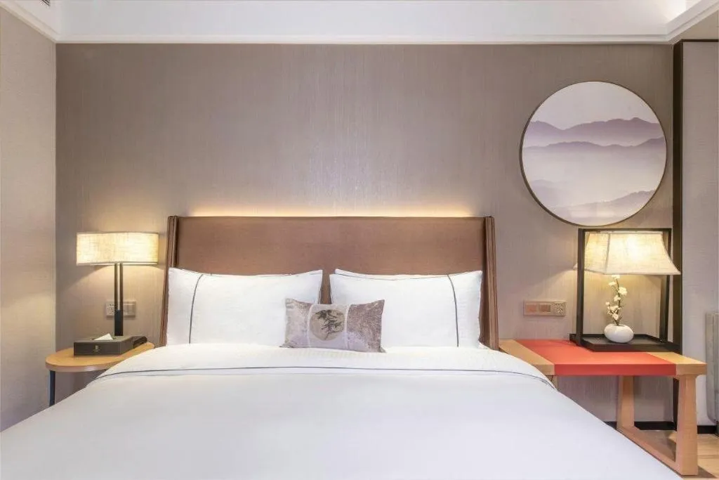 Bed in Echeng Hotel Nanning Huqiu Metro Station