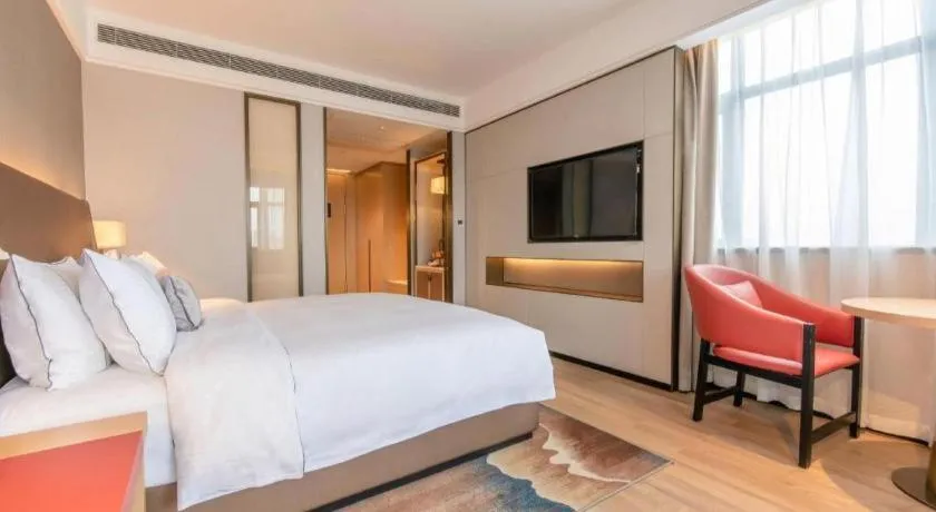 Bed in Echeng Hotel Nanning Huqiu Metro Station