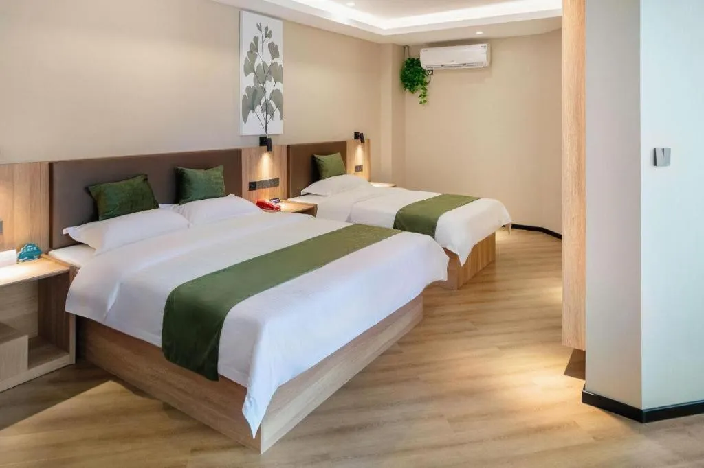 Bed in Green Tree Inn Express Huai'an Huaiyin District Jiangxi Road Normal University