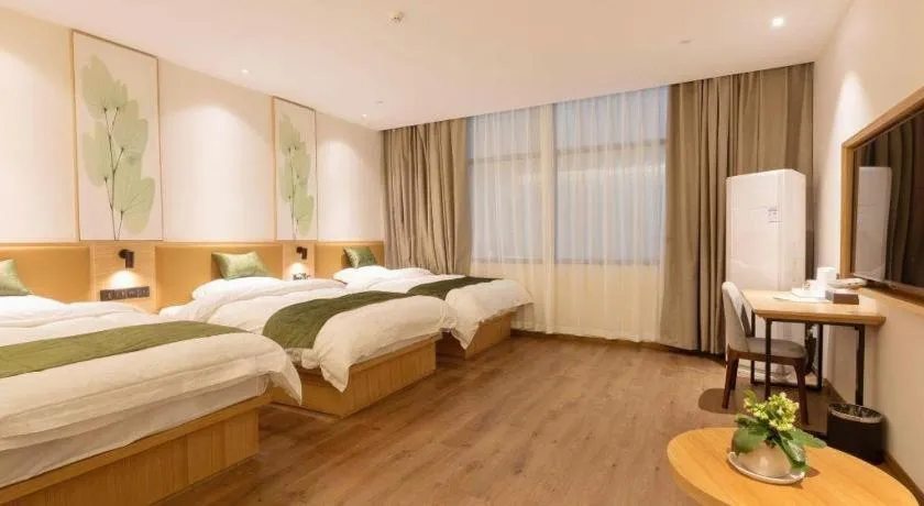 Bed in Green Tree Inn Nanchang Zhongshan Road Bayiguan