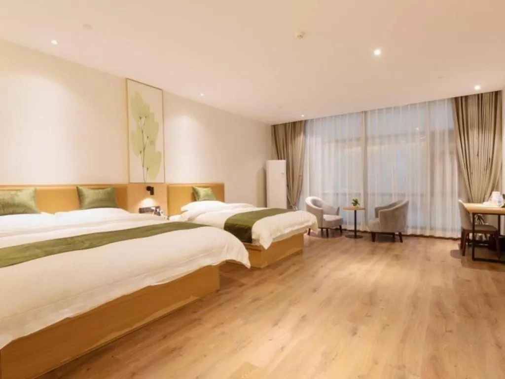 Bed in Green Tree Inn Nanchang Zhongshan Road Bayiguan