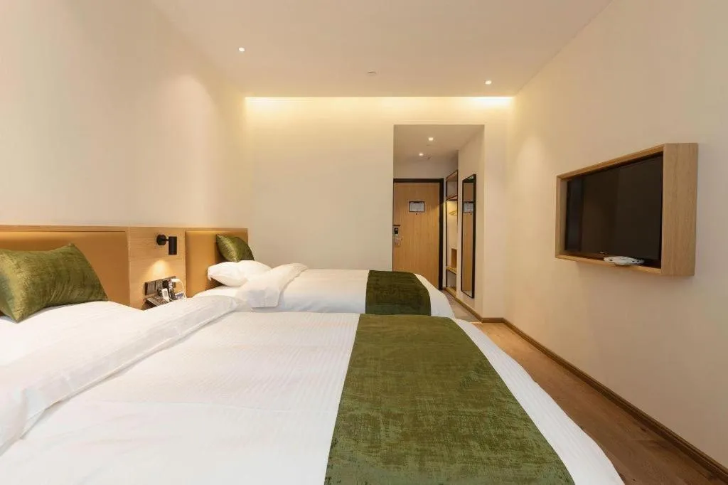 Bed in Green Tree Inn Nanchang Zhongshan Road Bayiguan
