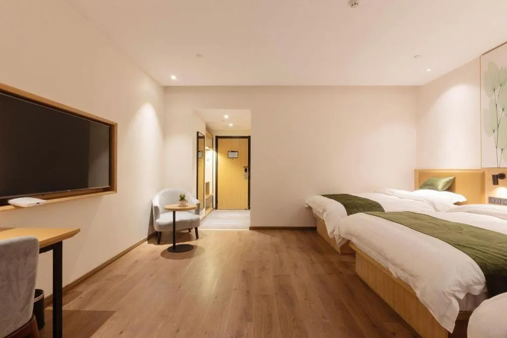 Bed in Green Tree Inn Nanchang Zhongshan Road Bayiguan