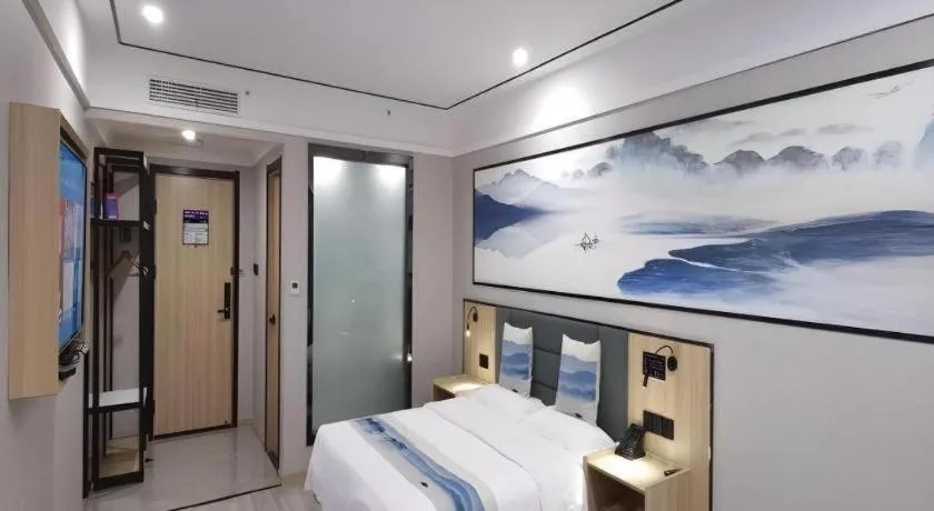 Bed in Green Tree Inn Express Jiangsu Taizhou Xinghua RT-Mart