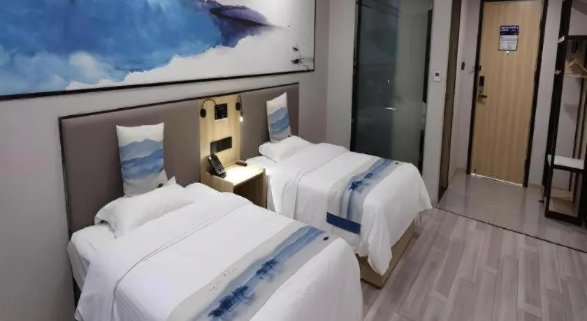 Bed in Green Tree Inn Express Jiangsu Taizhou Xinghua RT-Mart