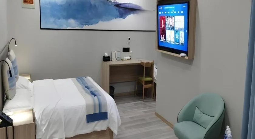 Bed in Green Tree Inn Express Jiangsu Taizhou Xinghua RT-Mart