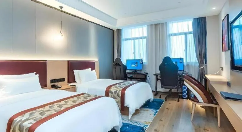 Bed in Gya Hotel Yangzhou Economic Development Zone Yangzijiang Nan Road Gaomin Temple