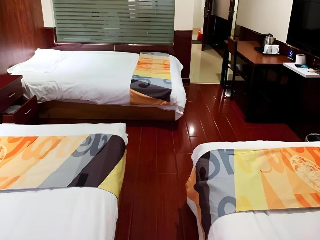 Bed in Shell Hotel Nanjing Mingfa Square Metro Station