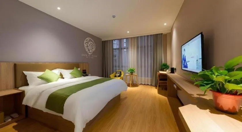 Bed in Shell Hotel Anhui Huaibei Suixi County Economic Development Zone