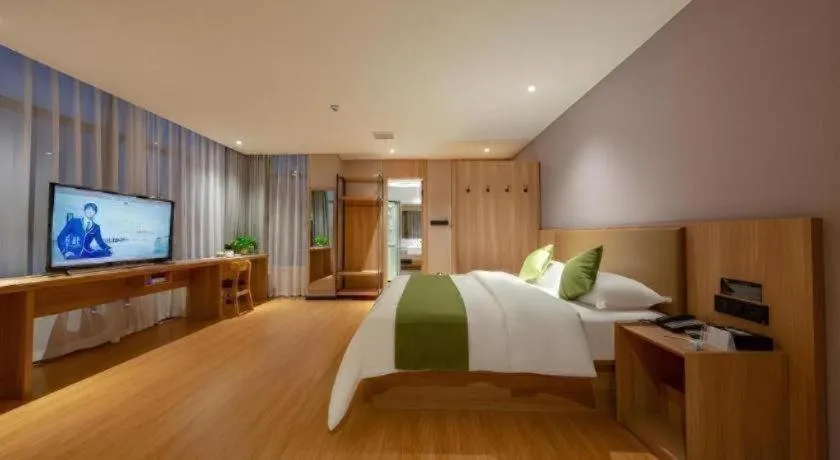Bed in Shell Hotel Anhui Huaibei Suixi County Economic Development Zone