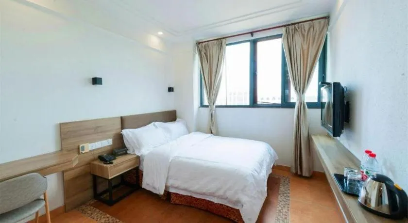 Bed in GreenTree Alliance Hotel Shanghai Baoshan District Meilan Lake Yueluo Road