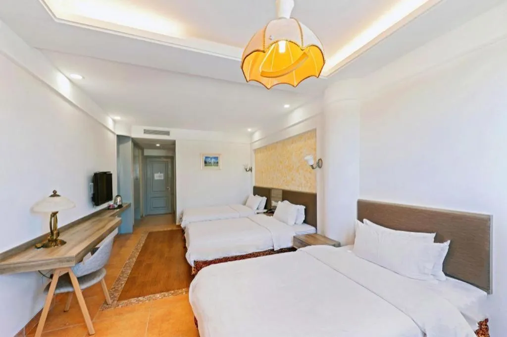 Bed in GreenTree Alliance Hotel Shanghai Baoshan District Meilan Lake Yueluo Road