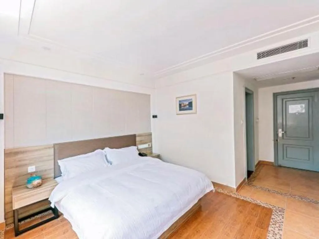 Bed in GreenTree Alliance Hotel Shanghai Baoshan District Meilan Lake Yueluo Road