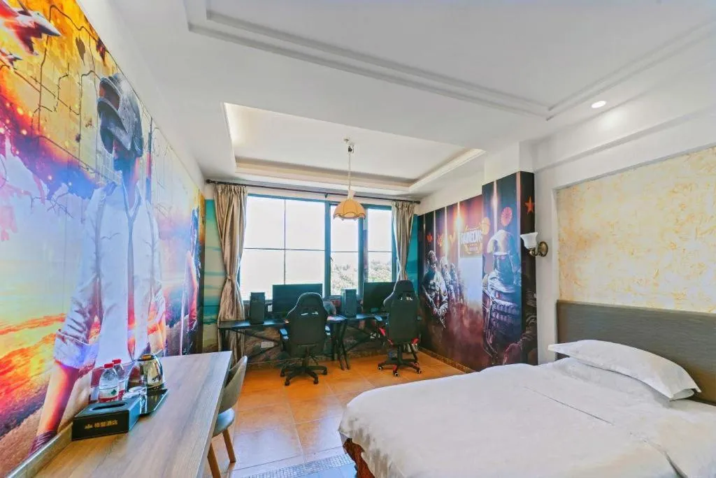 Bed in GreenTree Alliance Hotel Shanghai Baoshan District Meilan Lake Yueluo Road