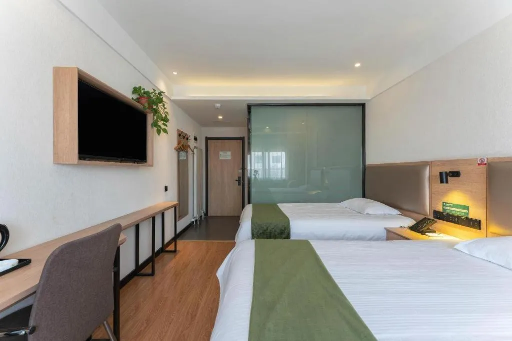 Bed in Green Tree Inn Express Jinan Huaiyin District Jingshi Road Children's Hospital