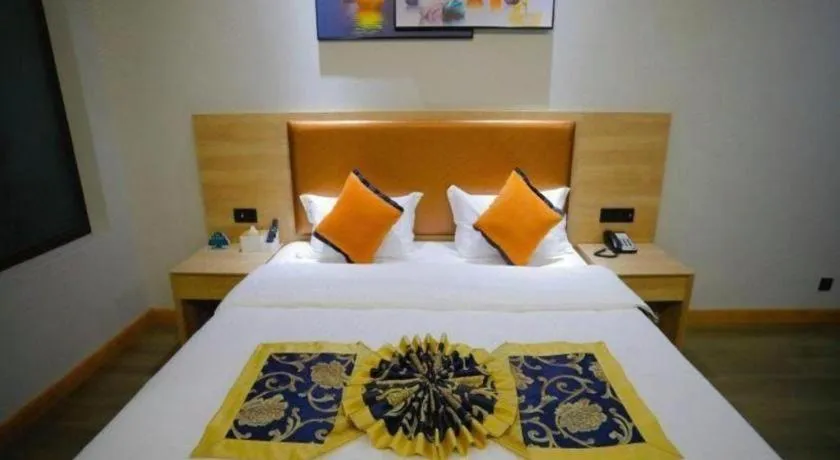 Bed in Green Tree Inn Express Tangshan Yueting County Bus Station