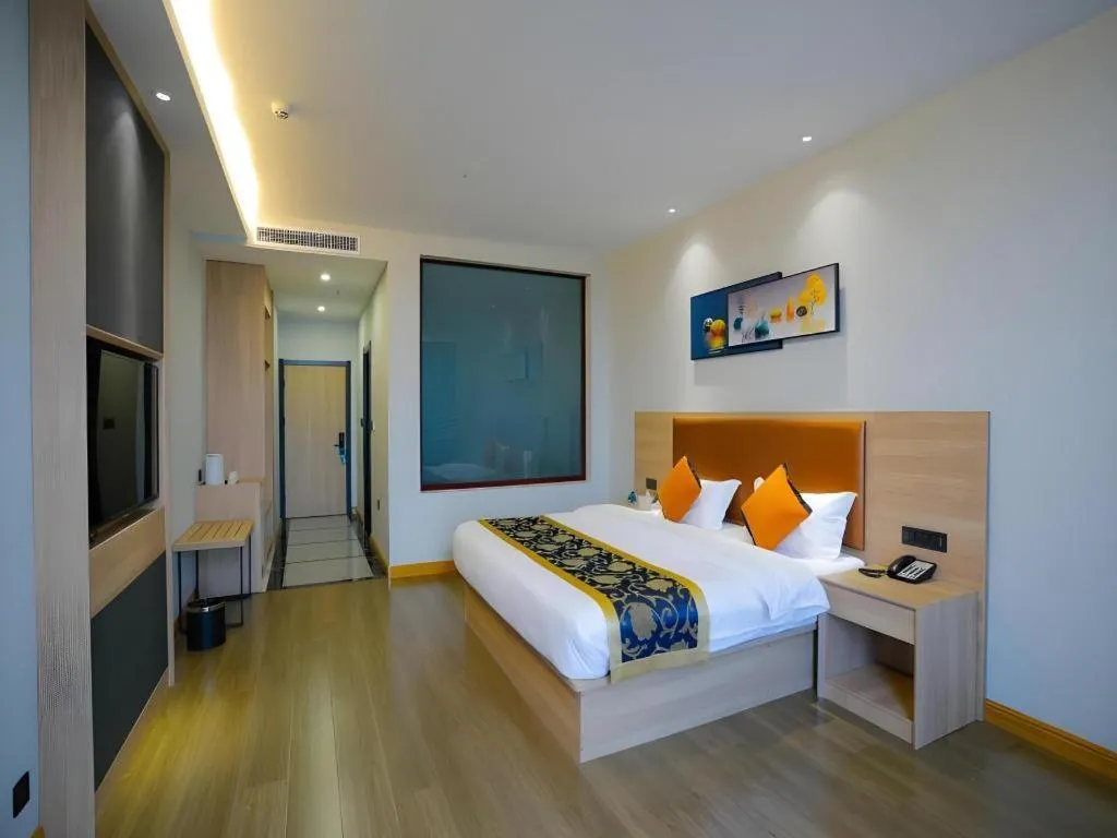 Bed in Green Tree Inn Express Tangshan Yueting County Bus Station