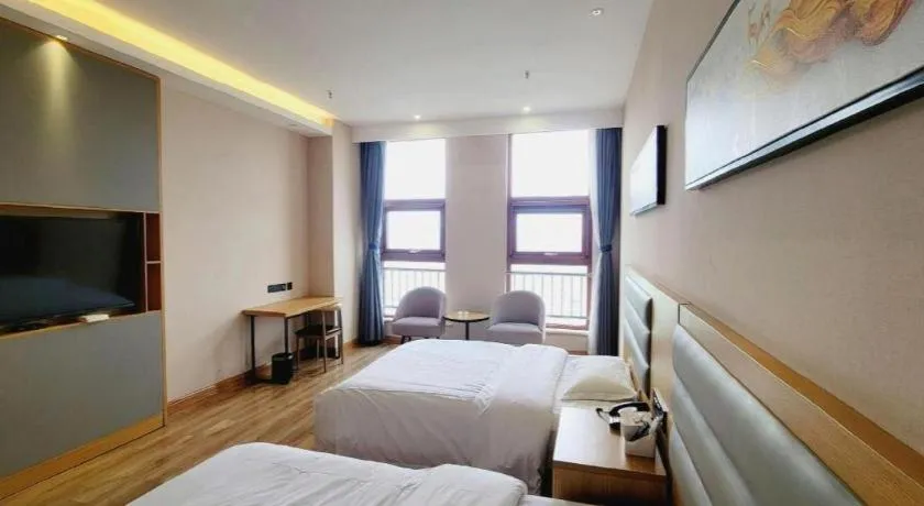 Bed in Green Tree Inn Express Tangshan Yueting County Bus Station