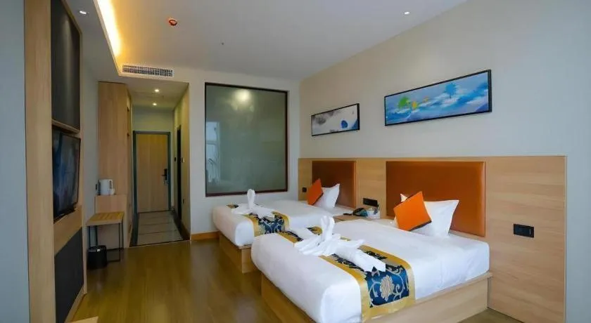 Bed in Green Tree Inn Express Tangshan Yueting County Bus Station