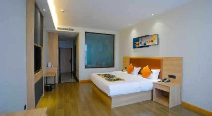 Bed in Green Tree Inn Express Tangshan Yueting County Bus Station