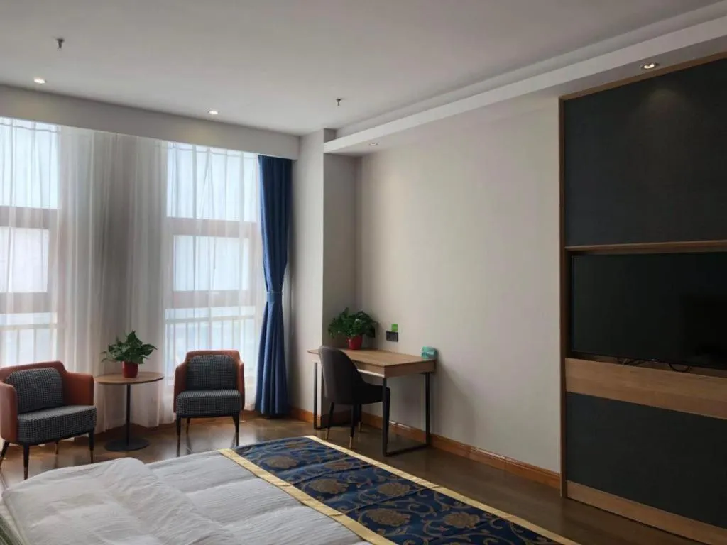 Bed in Green Tree Inn Express Tangshan Yueting County Bus Station