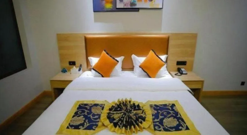 Bed in Green Tree Inn Express Tangshan Yueting County Bus Station